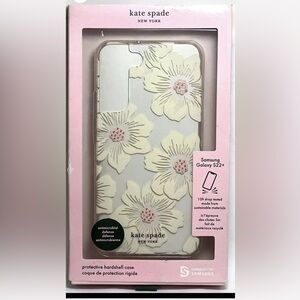Kate Spade Protective hardshell case for Samsung Galaxy S22+ - Hollyhock NEW